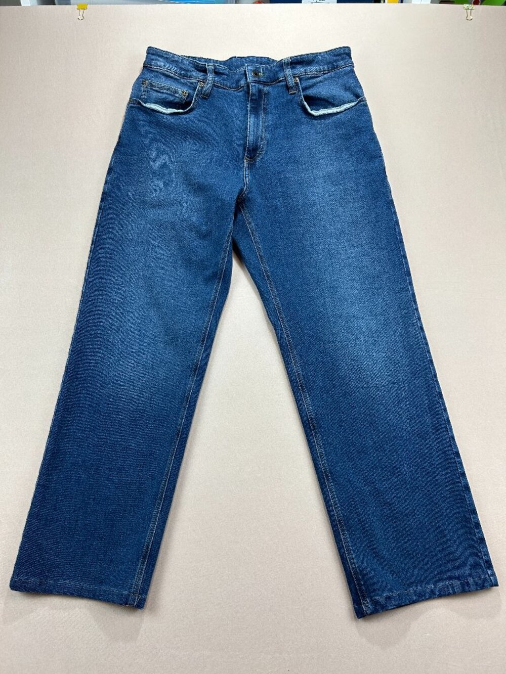Orvis Relaxed Jeans Men's Size 30x27 Blue Denim Mid Rise Straight Stretch